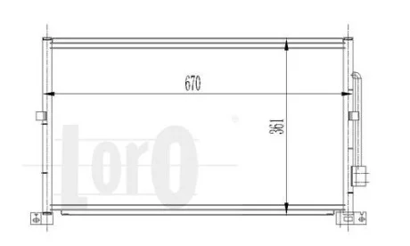 Радиатор кондиционера (Конденсатор) DEPO 017-016-0011