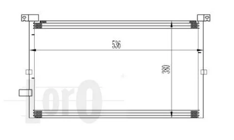 Радиатор кондиционера (Конденсатор) DEPO 017-016-0012