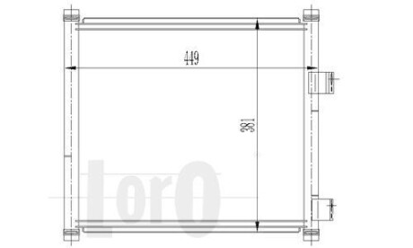 Радиатор кондиционера (Конденсатор) DEPO 017-016-0020