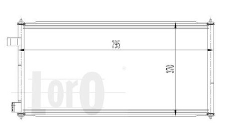 Радиатор кондиционера (Конденсатор) DEPO 017-016-0021