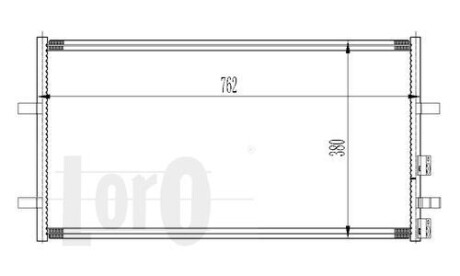 Радиатор кондиционера (Конденсатор) DEPO 017-016-0029