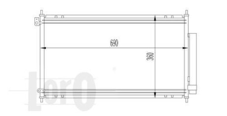 Радиатор кондиционера (Конденсатор) DEPO 018-016-0014