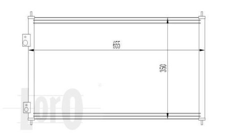 Радиатор кондиционера (Конденсатор) DEPO 018-016-0015