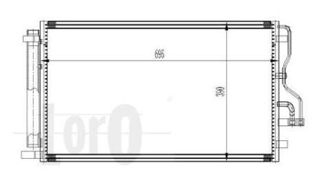 Радиатор кондиционера (Конденсатор) DEPO 019-016-0017