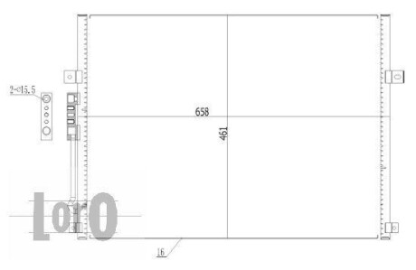 Радиатор кондиционера (Конденсатор) DEPO 023-016-0003