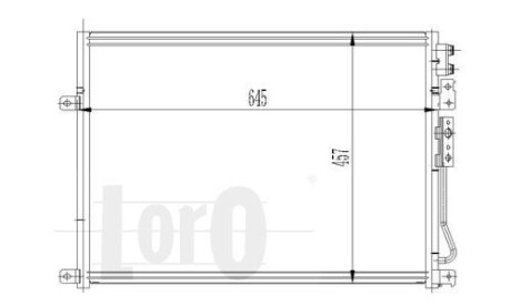 Радиатор кондиционера (Конденсатор) DEPO 023-016-0007