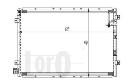 Радиатор кондиционера (Конденсатор) DEPO 024-016-0004