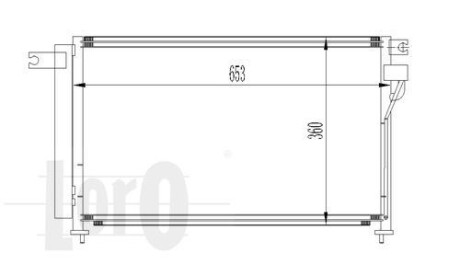 Радиатор кондиционера (Конденсатор) DEPO 024-016-0008