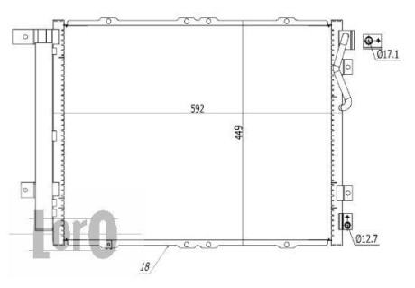 Радиатор кондиционера (Конденсатор) DEPO 024-016-0010