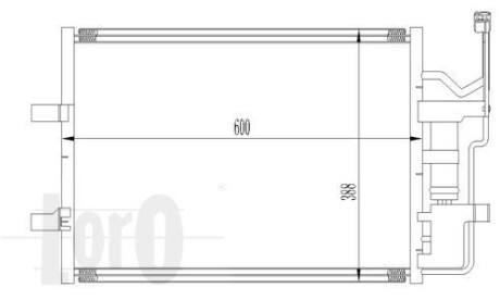 Радиатор кондиционера (Конденсатор) DEPO 030-016-0010