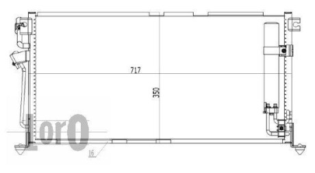 Радиатор кондиционера (Конденсатор) DEPO 033-016-0011