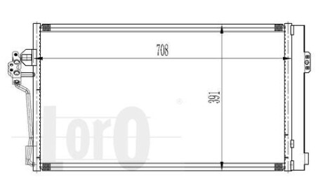 Радиатор кондиционера (Конденсатор) DEPO 033-016-0012