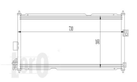 Радиатор кондиционера (Конденсатор) DEPO 035-016-0009