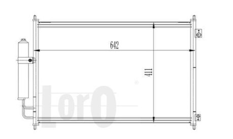 Радиатор кондиционера (Конденсатор) DEPO 035-016-0025