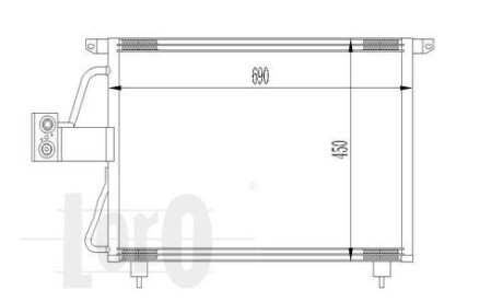 Радиатор кондиционера (Конденсатор) DEPO 037-016-0005