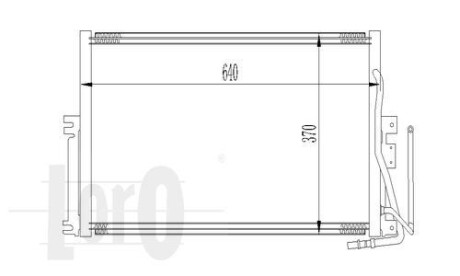 Радиатор кондиционера (Конденсатор) DEPO 037-016-0006