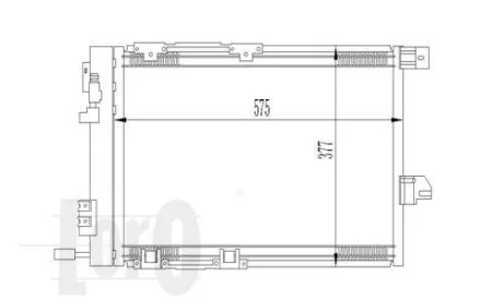 Радиатор кондиционера (Конденсатор) DEPO 037-016-0008