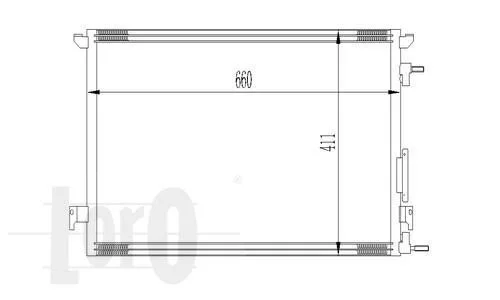 Радиатор кондиционера (Конденсатор) DEPO 037-016-0013 (фото 1)