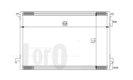 Радиатор кондиционера (Конденсатор) DEPO 037-016-0014