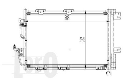 Радиатор кондиционера (Конденсатор) DEPO 037-016-0024