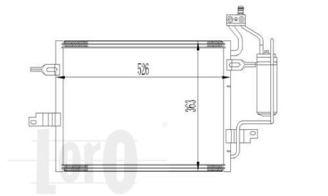 Радиатор кондиционера (Конденсатор) DEPO 037-016-0031