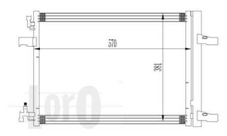 Радиатор кондиционера (Конденсатор) DEPO 037-016-0032