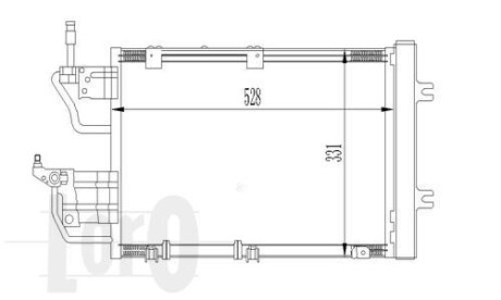 Радиатор кондиционера (Конденсатор) DEPO 037-016-0035