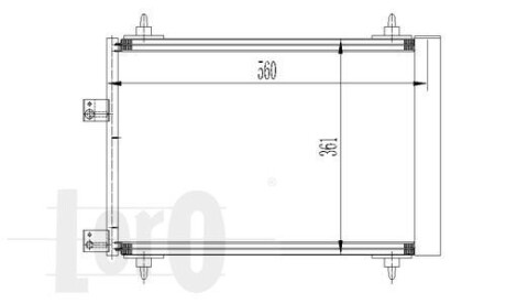 Радиатор кондиционера (Конденсатор) DEPO 038-016-0008