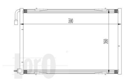 Радиатор кондиционера (Конденсатор) DEPO 038-016-0011