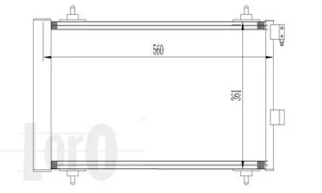 Радиатор кондиционера (Конденсатор) DEPO 038-016-0015