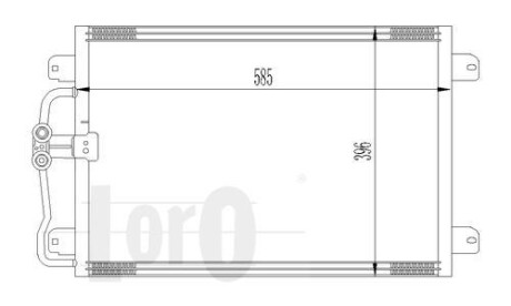 Радиатор кондиционера (Конденсатор) DEPO 042-016-0007