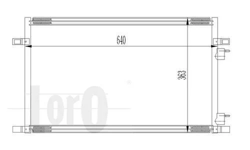 Радиатор кондиционера (Конденсатор) DEPO 042-016-0010 (фото 1)