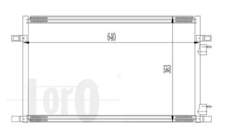 Радиатор кондиционера (Конденсатор) DEPO 042-016-0010
