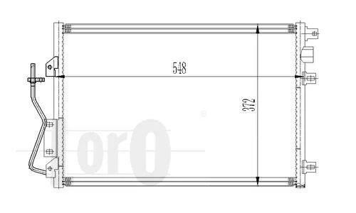 Радиатор кондиционера (Конденсатор) DEPO 042-016-0011 (фото 1)