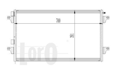 Радиатор кондиционера (Конденсатор) DEPO 042-016-0013