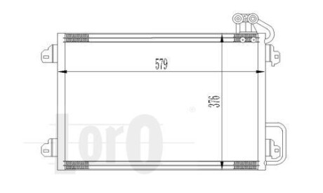 Радиатор кондиционера (Конденсатор) DEPO 042-016-0014