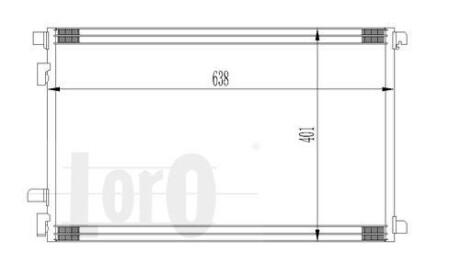 Радиатор кондиционера (Конденсатор) DEPO 042-016-0015