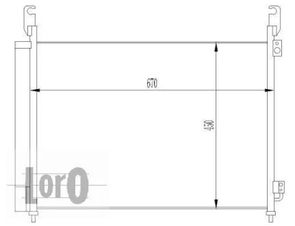 Радиатор кондиционера (Конденсатор) DEPO 042-016-0045