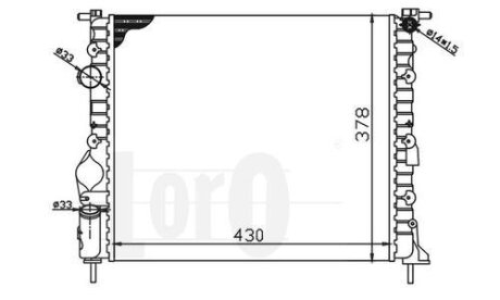 Радиатор охлаждения двигателя DEPO 042-017-0003