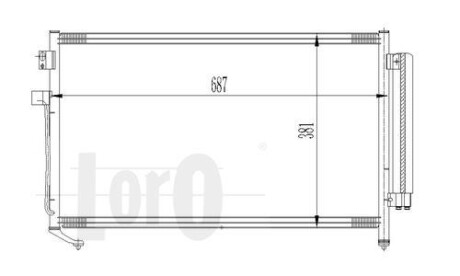 Радиатор кондиционера (Конденсатор) DEPO 049-016-0009
