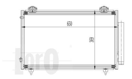 Радиатор кондиционера (Конденсатор) DEPO 051-016-0012