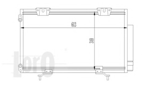 Радиатор кондиционера (Конденсатор) DEPO 051-016-0015