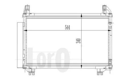 Радиатор кондиционера (Конденсатор) DEPO 051-016-0020