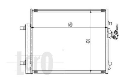 Радиатор кондиционера (Конденсатор) DEPO 052-016-0014