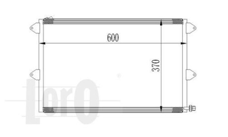 Радиатор кондиционера (Конденсатор) DEPO 053-016-0003