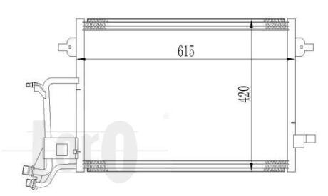 Радиатор кондиционера (Конденсатор) DEPO 053-016-0013