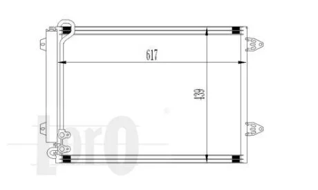 Радиатор кондиционера (Конденсатор) DEPO 053-016-0018