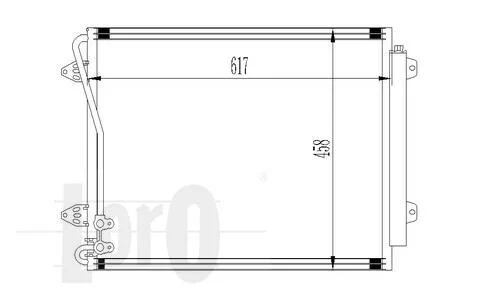 Радиатор кондиционера (Конденсатор) DEPO 053-016-0019 (фото 1)