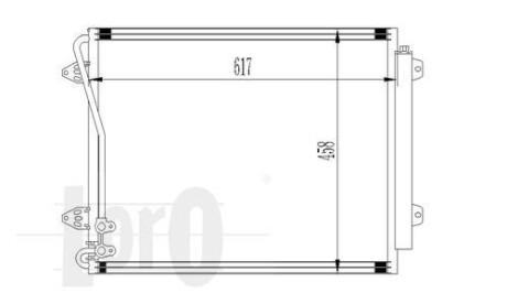 Радиатор кондиционера (Конденсатор) DEPO 053-016-0019