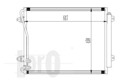 Радиатор кондиционера (Конденсатор) DEPO 053-016-0019